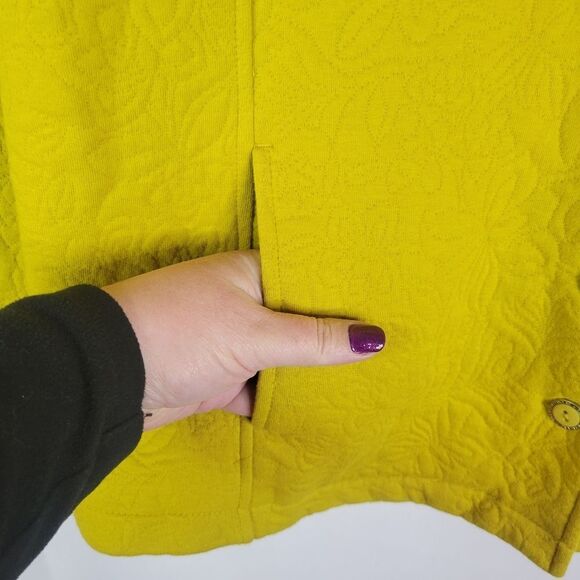 Isaac Mizrahi Chartreuse / Citrus Women's Quilted Soft Jacket - Picture 5 of 14